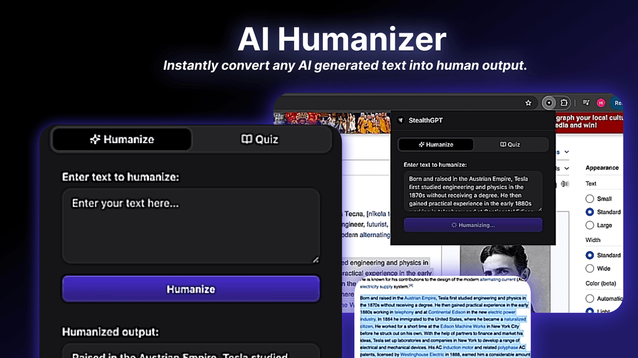 Chrome extension generating undetectable AI content in Gmail compose window